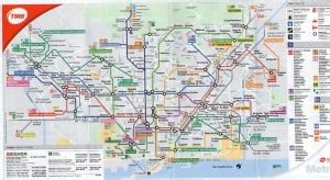 Barcelona metrótérkép