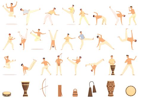 Versenyzők Capoeira aerobik ruhában
