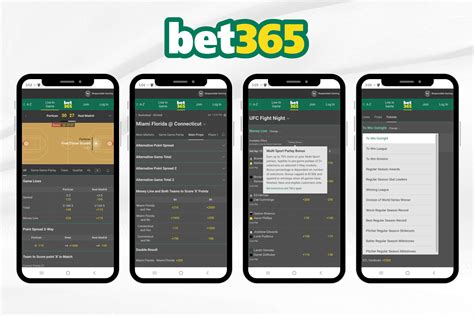 Bet365 online fogadási felület és sportágak illusztrációja