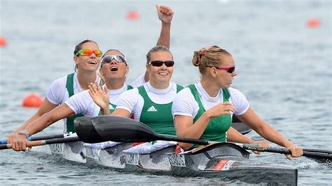 A Rio 2016-os olimpiai dobogó, női kajak négyes 500m