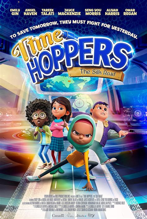 A Time Hoppers: The Silk Road animációs film plakátja vagy egy jelenete a selyemútról