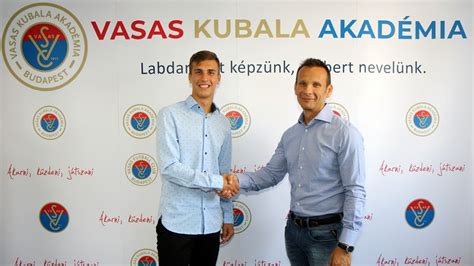 Németh András fiatalon a Vasas Kubala Akadémián