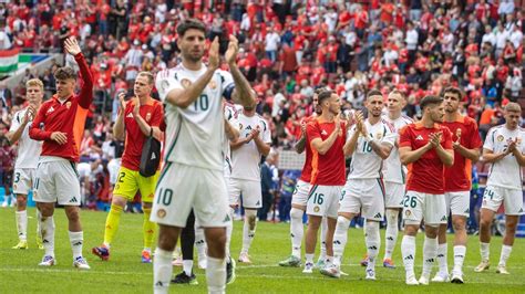 A magyar válogatott mérkőzése az Európa-bajnokságon