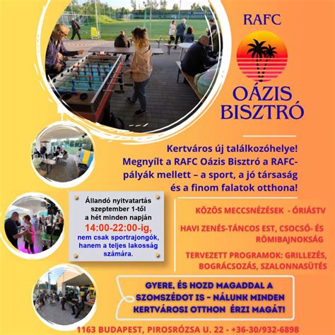 A megújult RAFC Sporttelep