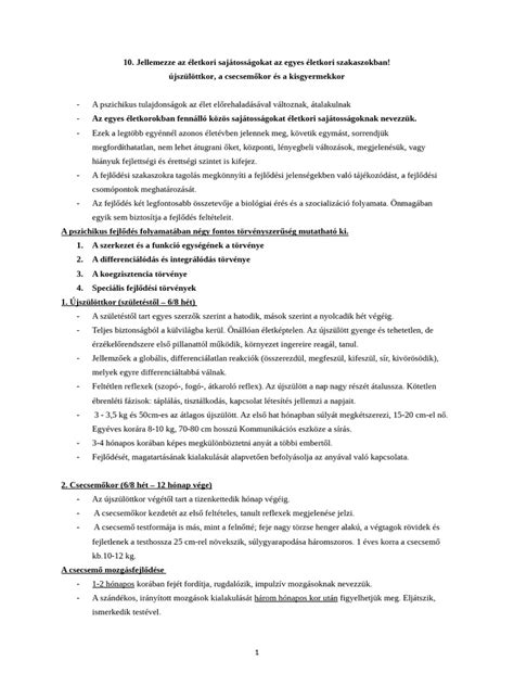 Példa a Fejlődési mutató füzetből