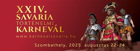 A Savaria Történelmi Karnevál logója és helyszíne