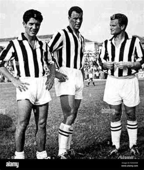 Giampiero Boniperti, John Charles és Omar Sivori a Juventusban