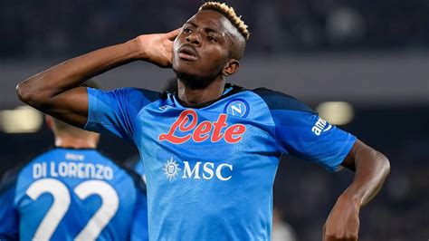 Victor Osimhen ünnepli gólját a Napoli mezében