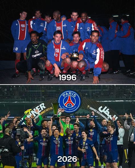 Kép a PSG 1996-os KEK győztes csapatáról