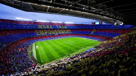 FC Barcelona címere és a Camp Nou stadion