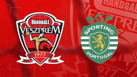 Veszprém HC és Sporting CP logók a BL-mérkőzéshez