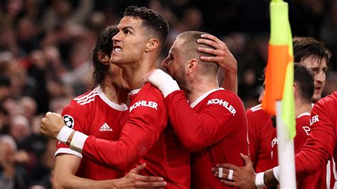 Manchester United játékosok a Bajnokok Ligája mérkőzésen
