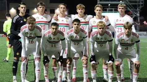 A 2023-as U19-es magyar válogatott meccs közben