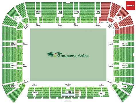 Családi szektorok elhelyezkedése a Fradi stadionban