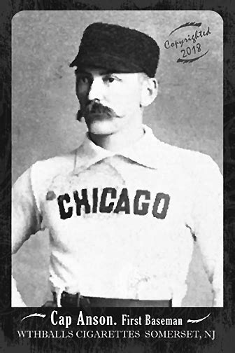Cap Anson baseball kártya a 19. századból
