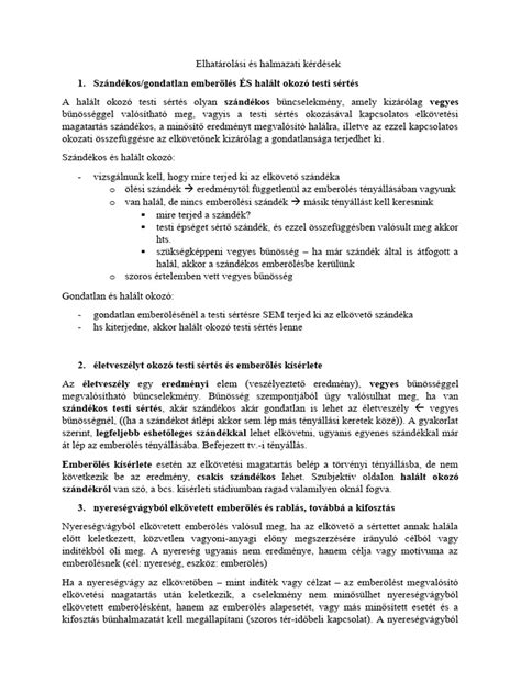 A bűncselekményi halmazatok típusai és példái