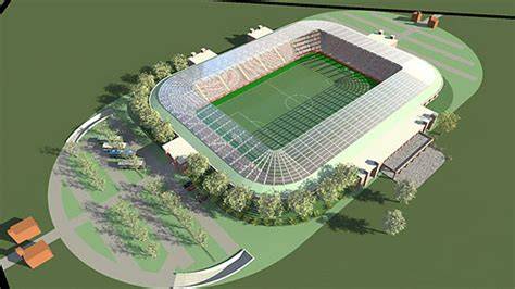 A felújított szekszárdi stadion látványterve