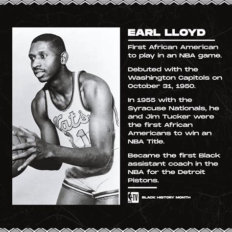 Earl Lloyd, az NBA első fekete játékosa mezben