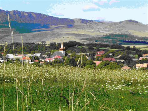Kalotaszentkirály látképe, a Kalota völgyében