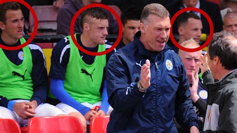 Jamie Vardy, Harry Kane és Danny Drinkwater a Leicester City kispadján 2013-ban