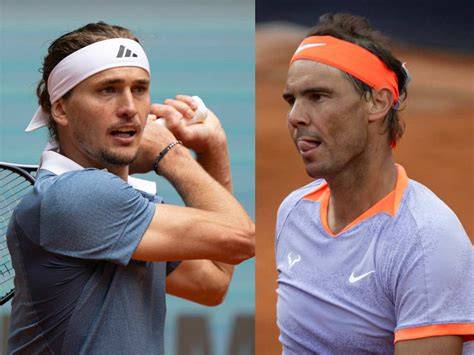 Rafael Nadal és Alexander Zverev a Roland Garros salakpályáján