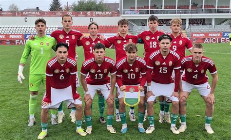 A magyar U17-es csapat ünnepli a Franciaország elleni győzelmet 2017-ben