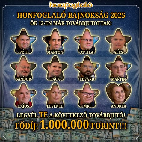Honfoglaló kvízjátékosok a stúdióban