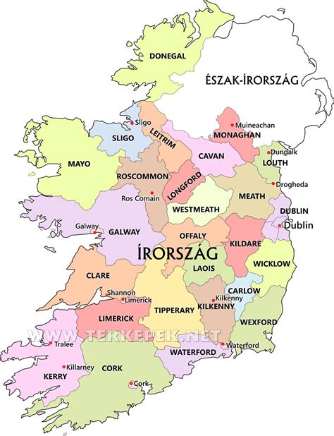 Írország szigetének politikai felosztása