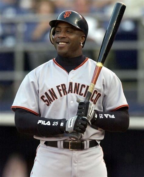 Barry Bonds baseball játékos akcióban