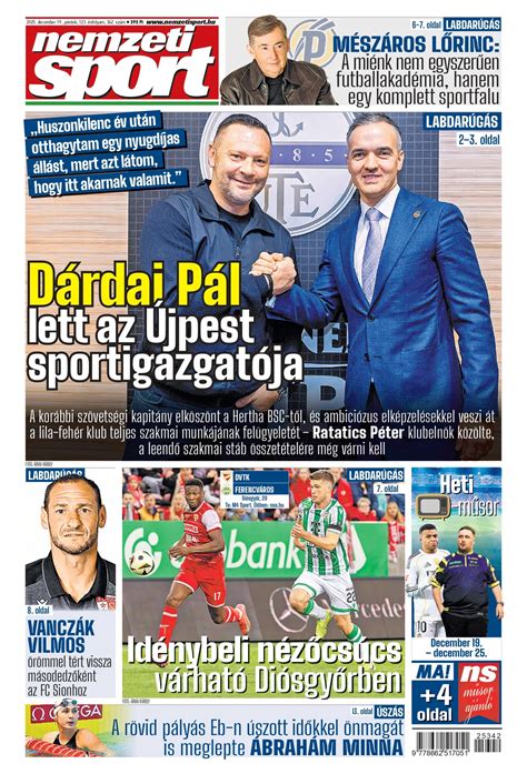 Dárdai Pál, az Újpest FC új sportigazgatója egy sajtótájékoztatón
