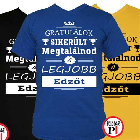 Foci edző póló egyedi tervezési lehetőségek