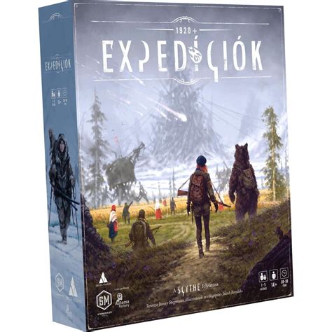 Scythe társasjáték monumentális mechek és havas táj
