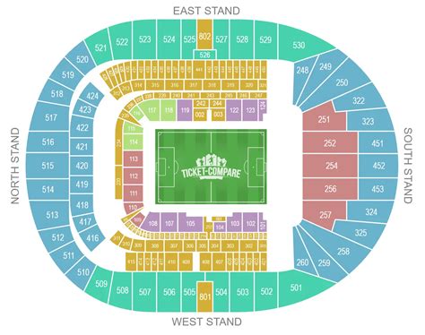 A Tottenham Hotspur Stadion környékének térképe