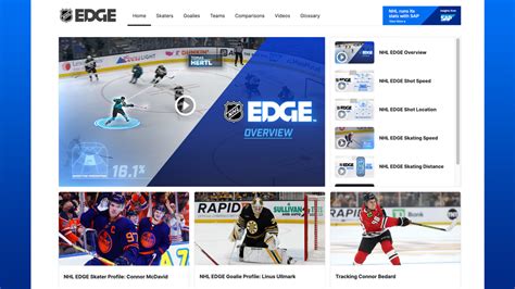 NHL Edge adatok és elemzések