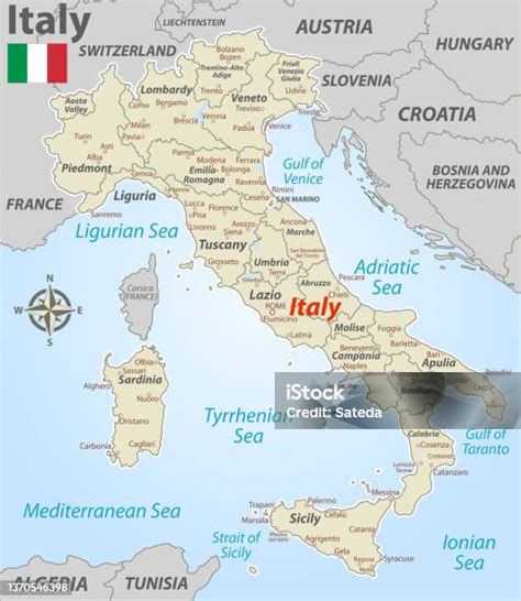 Olaszország futballstadionjainak térképe