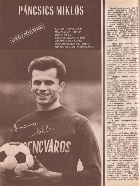Páncsics Miklós a Ferencváros címerével a pályán