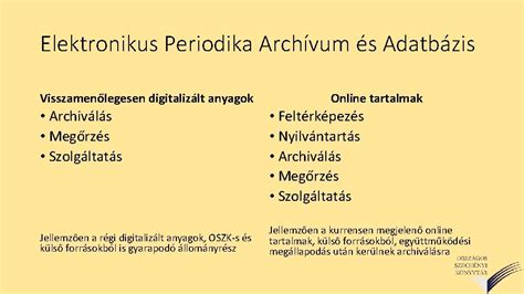 Digitalizált archívum és adatbázis