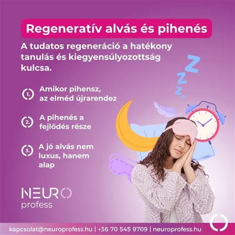 Alvás és regeneráció fontossága