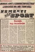 A Nemzeti (nép) Sport 1990-es címlapja