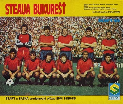 Steaua Bucuresti 1986-os Bajnokcsapatok Európa-kupája győztes csapatképe