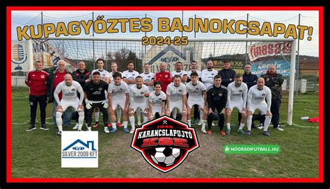 A Karancslapujtő KSE játékosai a szurkolókkal