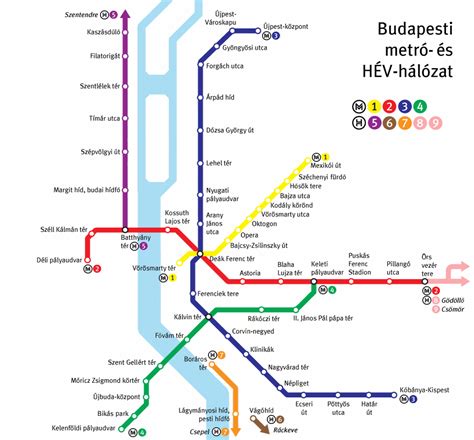Budapest metró térkép