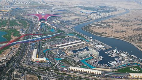 A Yas Marina Circuit alaprajza