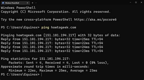 Ping válasz a router IP címére
