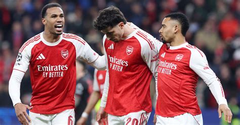 Az Arsenal ünneplése egy Bajnokok Ligája mérkőzésen