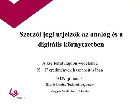 Szerzői jogi védelem a digitális médiában