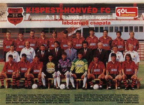 Kispest Honvéd 1993-94-es csapatkép