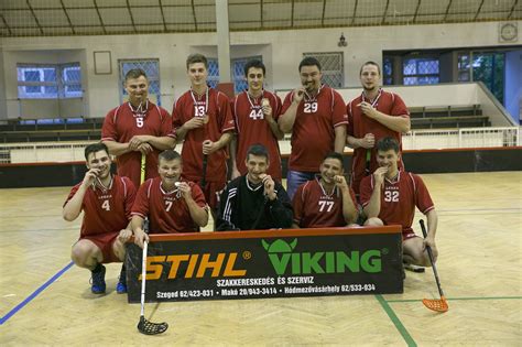 Szegedi floorball csapatképe a MEFOB-on