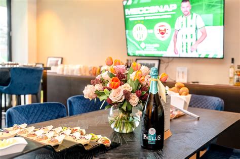 A Groupama Aréna Sky Boxok belső nézete és elhelyezkedése