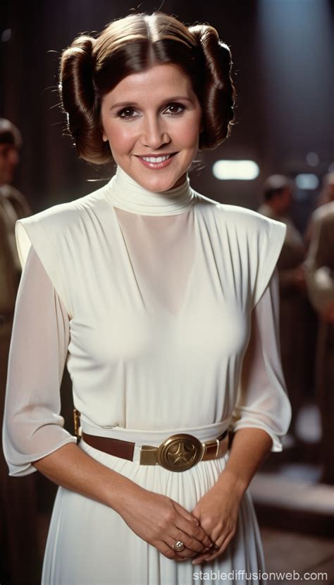 Carrie Fisher, mint Leia hercegnő arany bikiniben